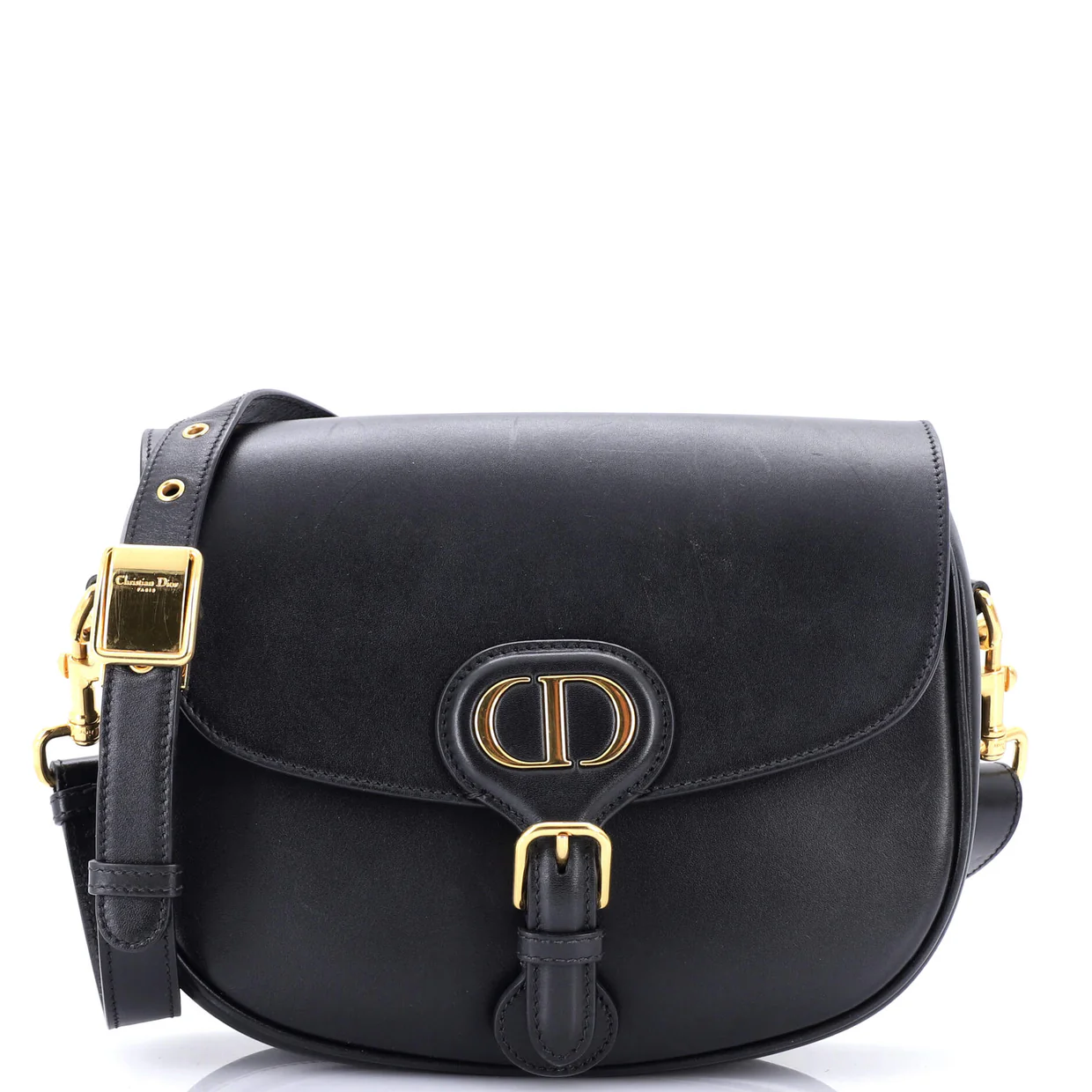 Bobby Flap Bag Leather Medium - Deep Luxury