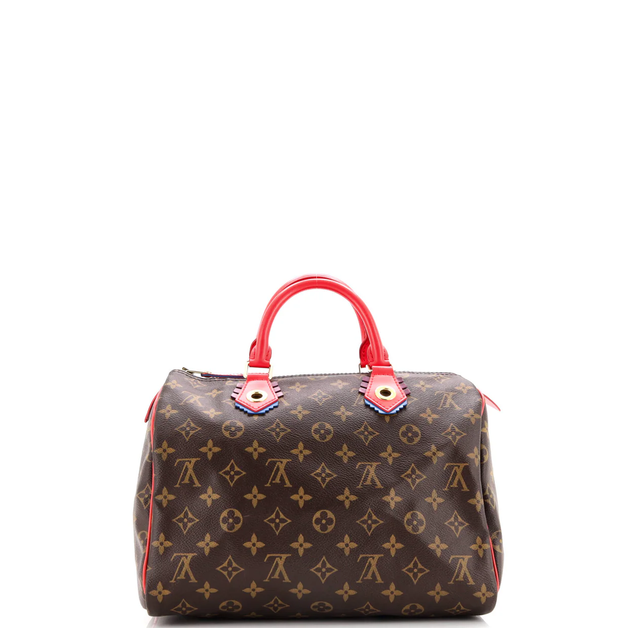 Speedy Handbag Limited Edition Totem Monogram Canvas with Leather 30 - Deep Luxury