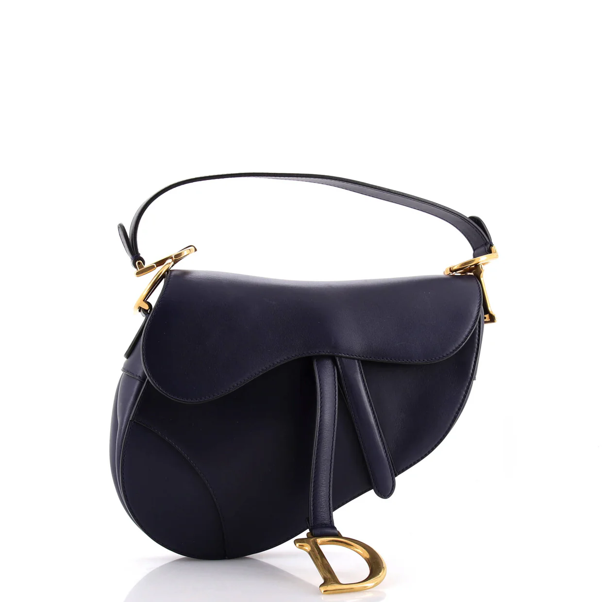 Saddle Handbag Leather Medium - Deep Luxury