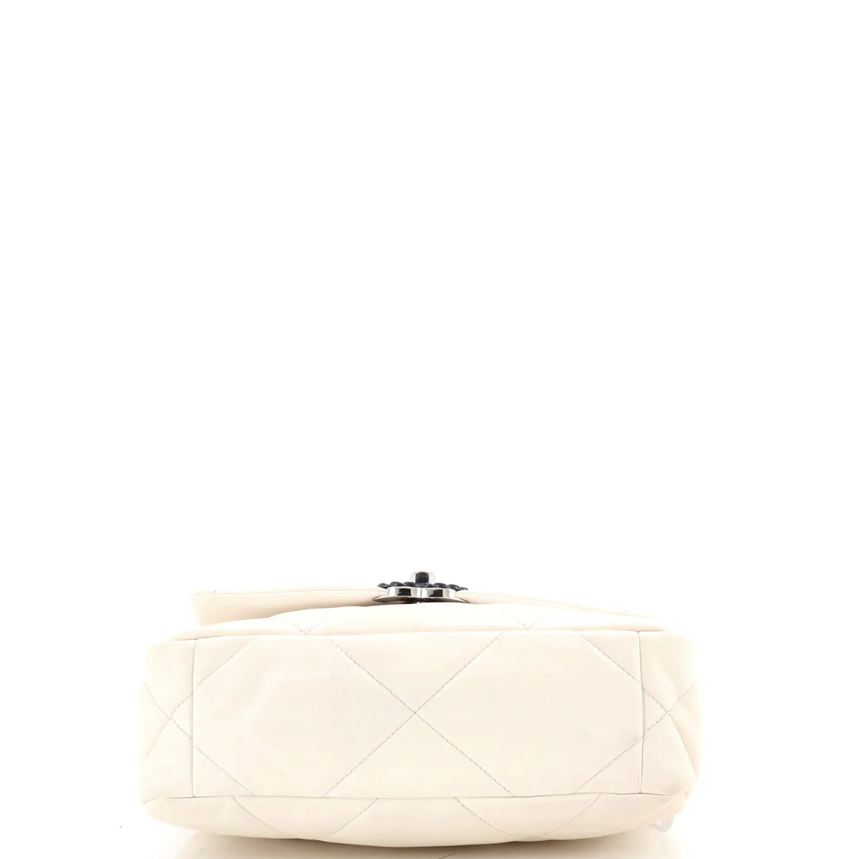 19 Flap Bag Quilted Glossy Calfskin Medium - Deep Luxury