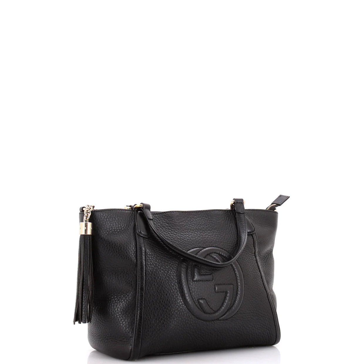 Soho Convertible Top Handle Bag Leather Small - Deep Luxury