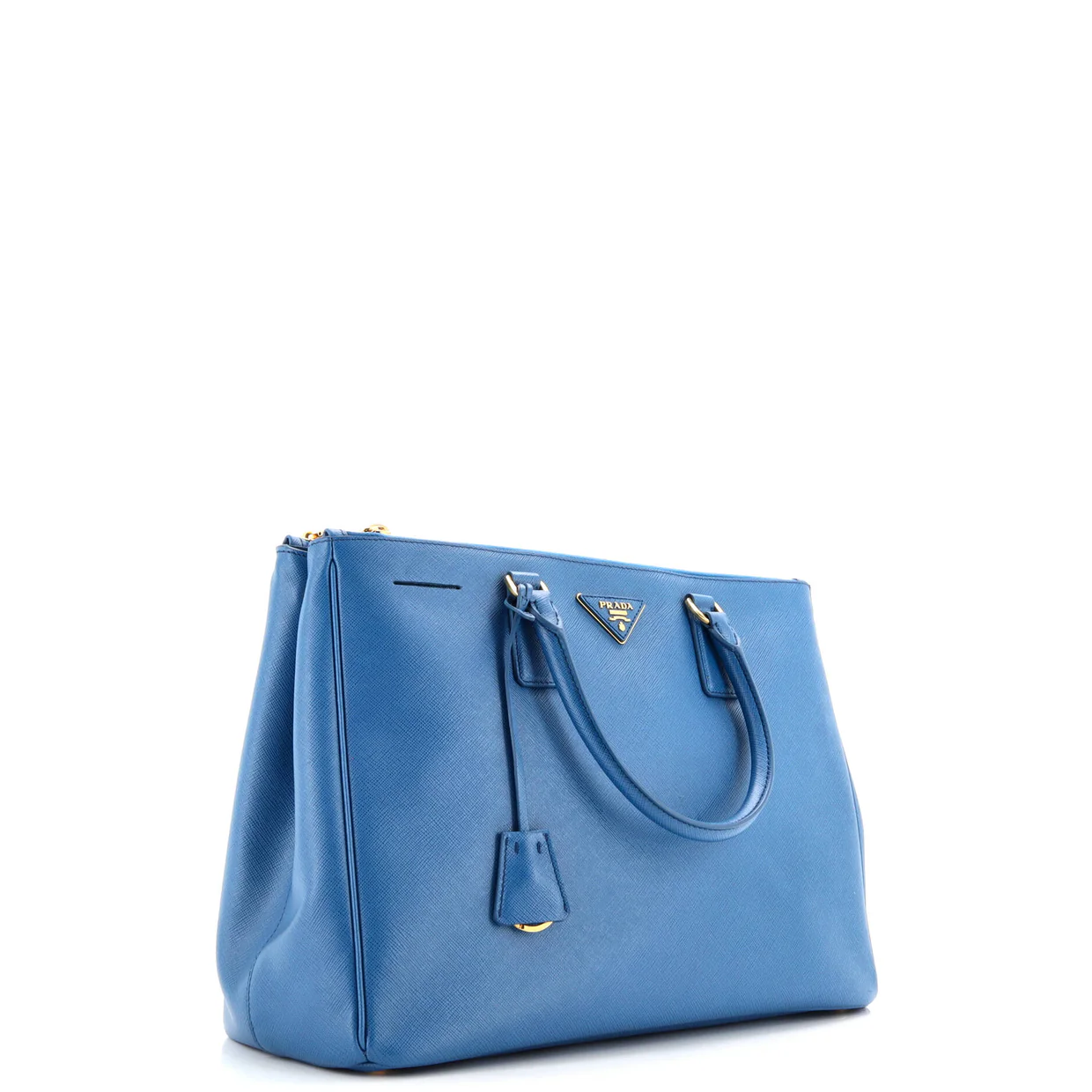 Double Zip Lux Tote Saffiano Leather Large - Deep Luxury