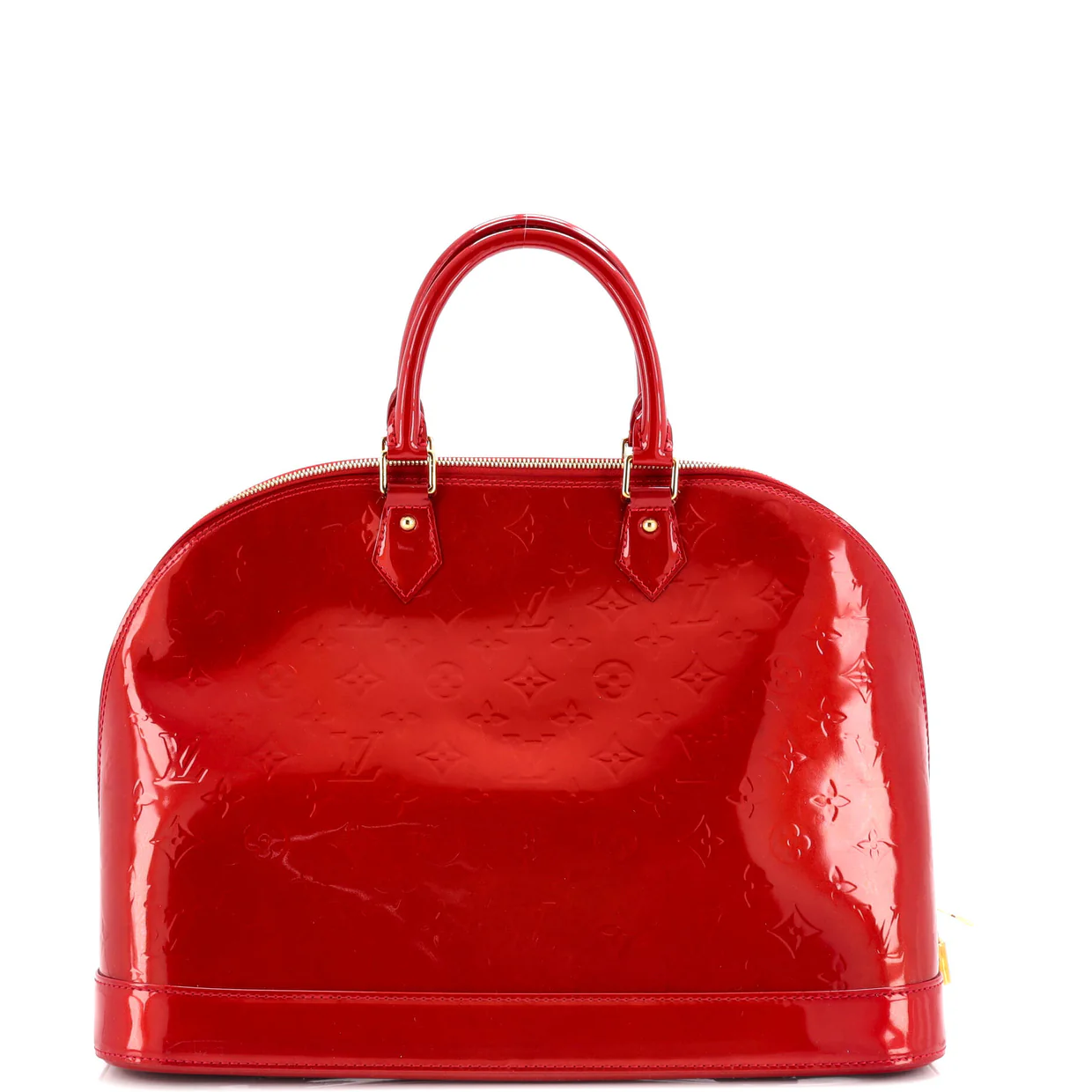 Alma Handbag Monogram Vernis GM - Deep Luxury