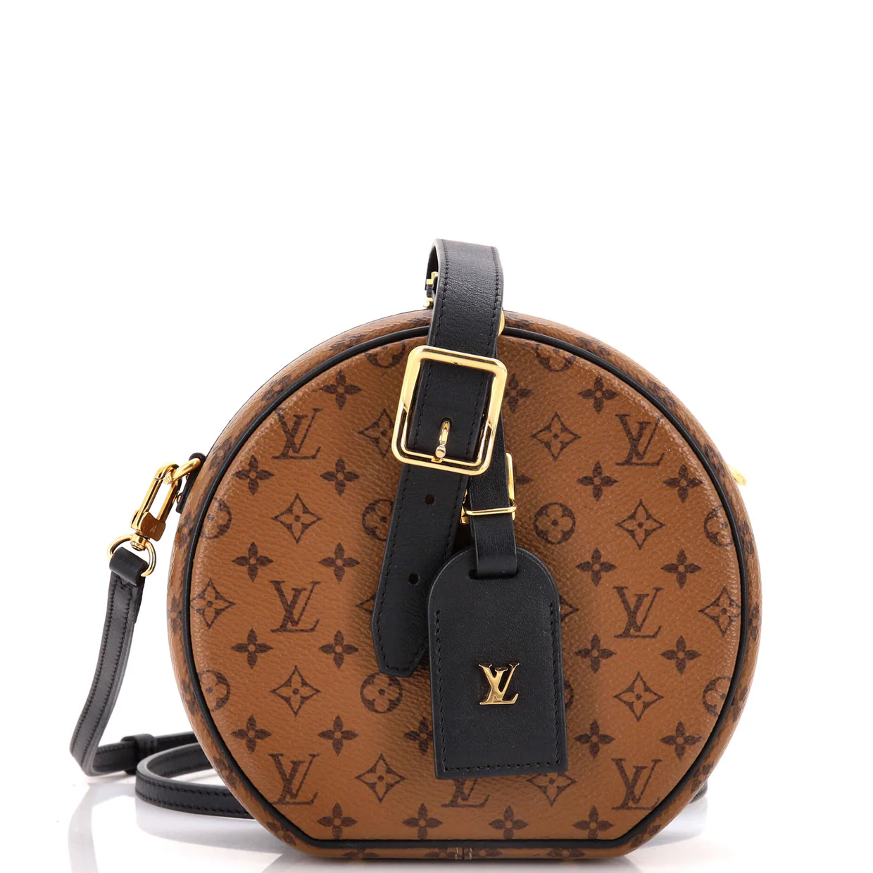 Petite Boite Chapeau Bag Reverse Monogram Canvas - Deep Luxury