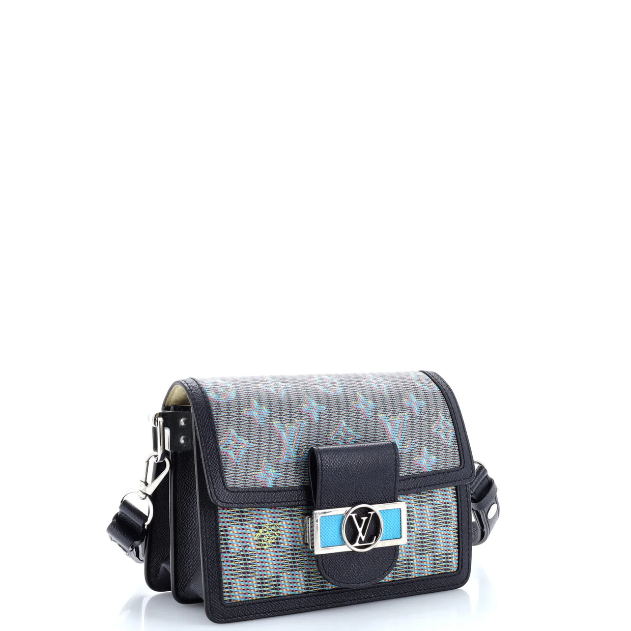 Dauphine Shoulder Bag Damier Monogram LV Pop Canvas Mini - Deep Luxury