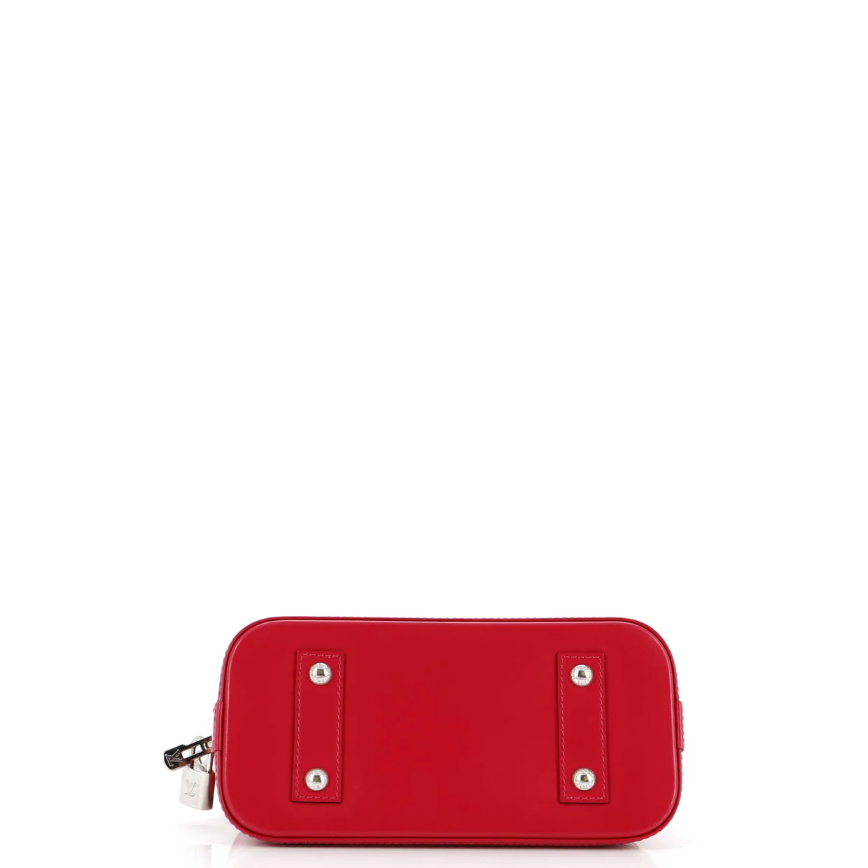 Alma Handbag Epi Leather with Logo Jacquard Strap BB - Deep Luxury