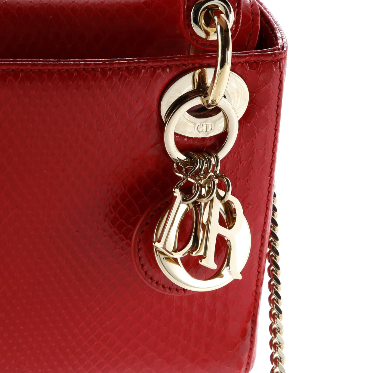 Lady Dior Chain Bag Python Mini - Deep Luxury