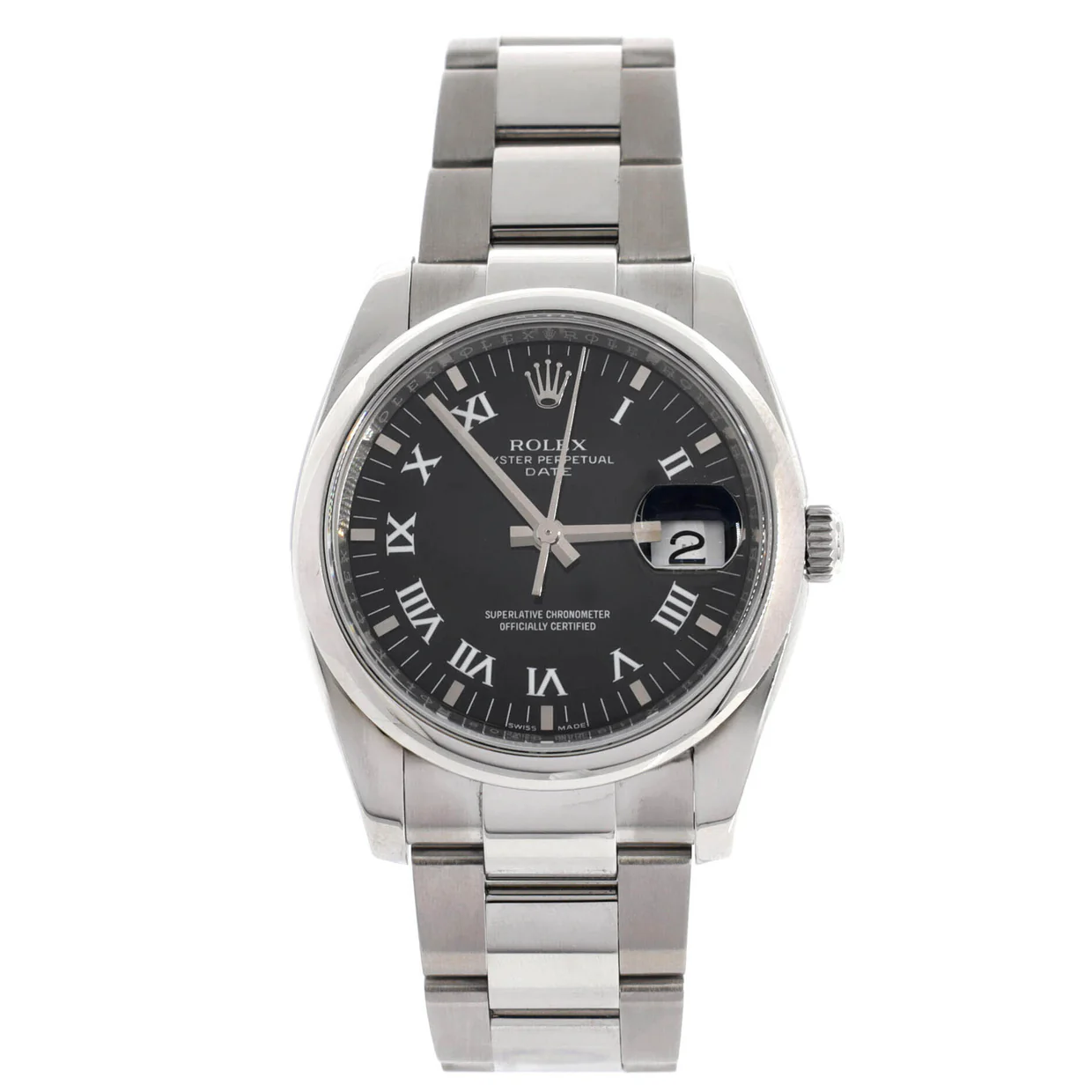 Oyster Perpetual Date Automatic Watch Stainless Steel 34 - Deep Luxury