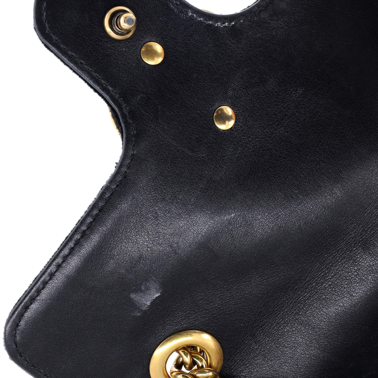 GG Marmont Flap Bag Matelasse Velvet Small - Deep Luxury