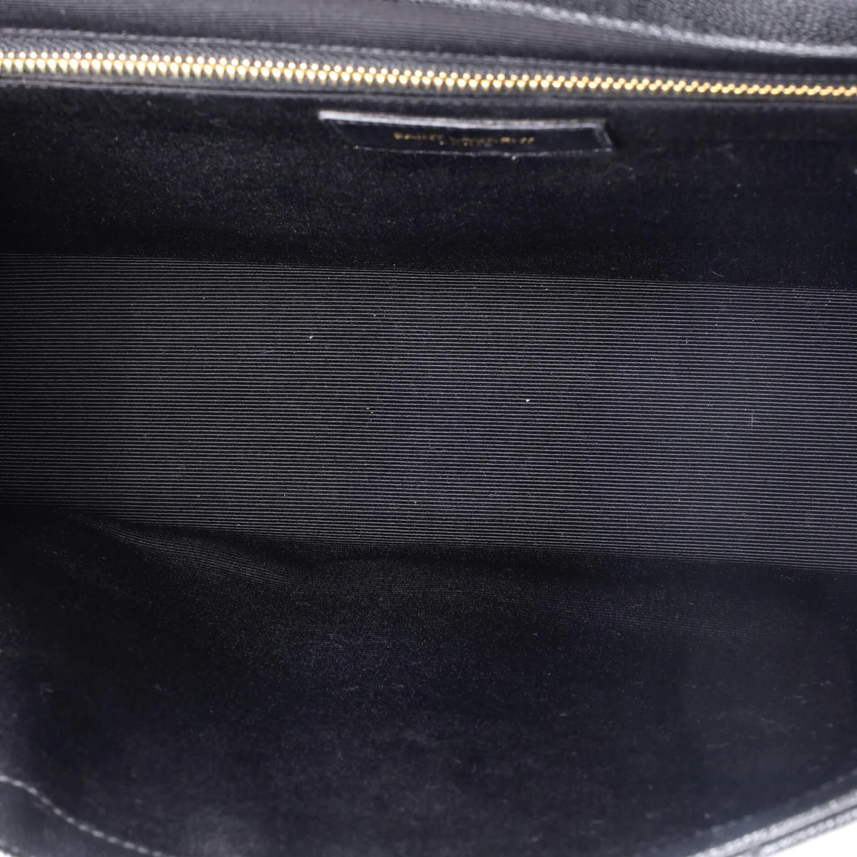 Classic Monogram Envelope Satchel Matelasse Chevron Leather Large - Deep Luxury