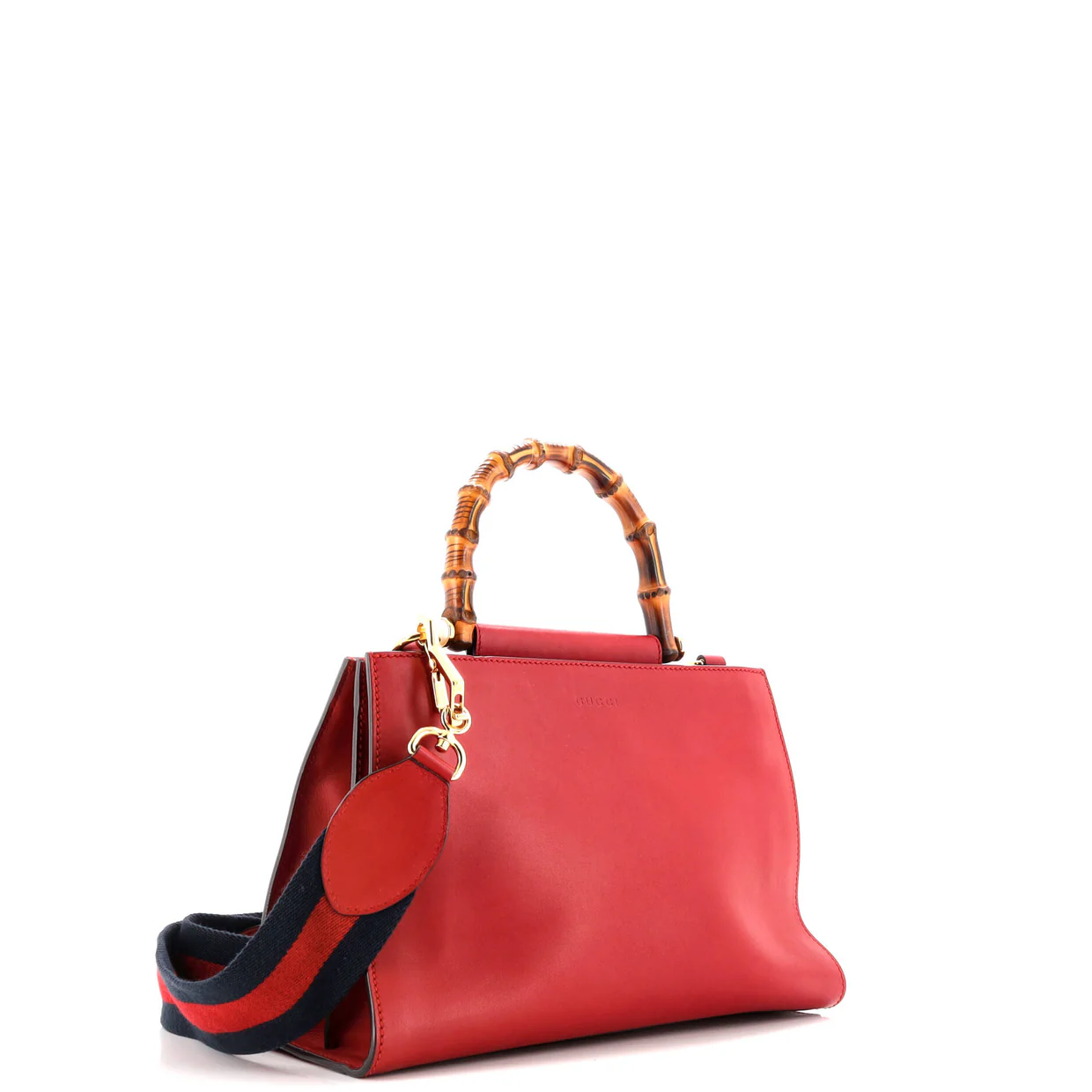 Nymphaea Top Handle Bag Leather Small - Deep Luxury