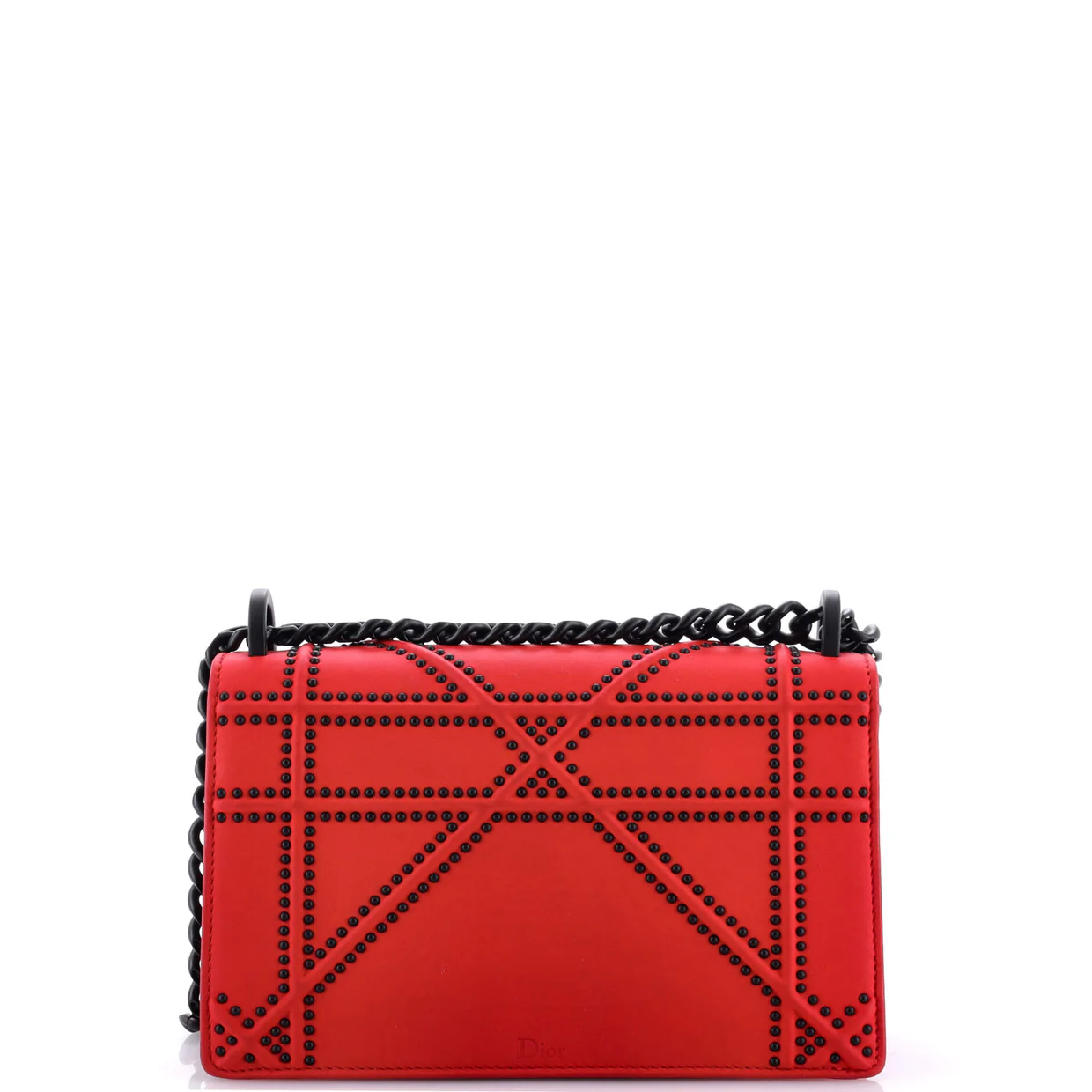 Diorama Flap Bag Studded Leather Small - Deep Luxury