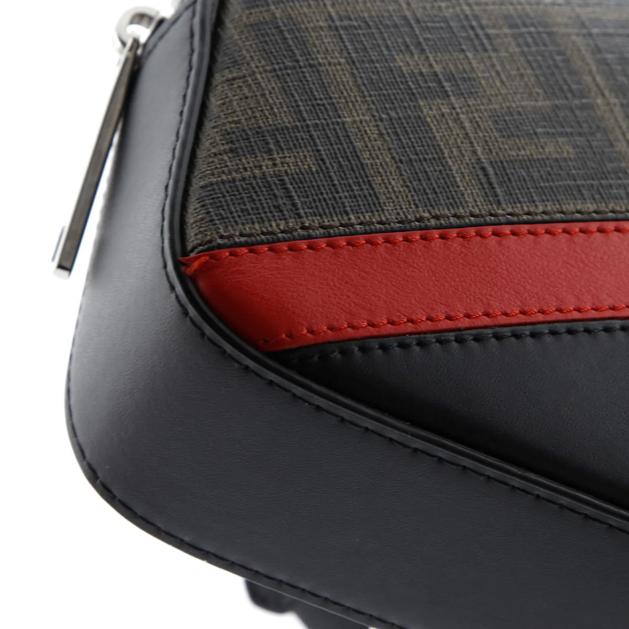 Camera Case Bag Zucca Coated Canvas and Leather Small - Deep Luxury