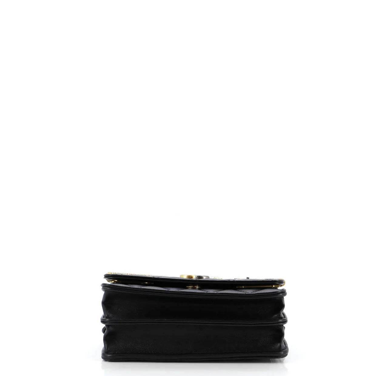 Coco Clips Wallet on Chain Embellished Quilted Lambskin Mini - Deep Luxury