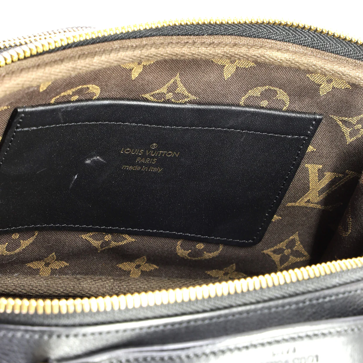 Utility Crossbody Bag Calfskin with Embossed Monogram Detail - Deep Luxury