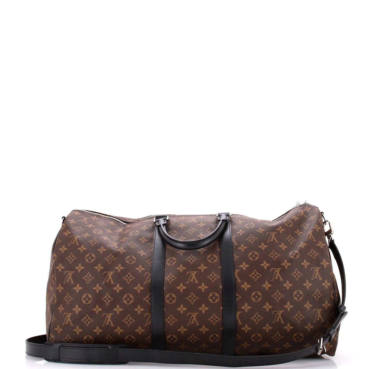 Keepall Bandouliere Bag Macassar Monogram Canvas 55 - Deep Luxury