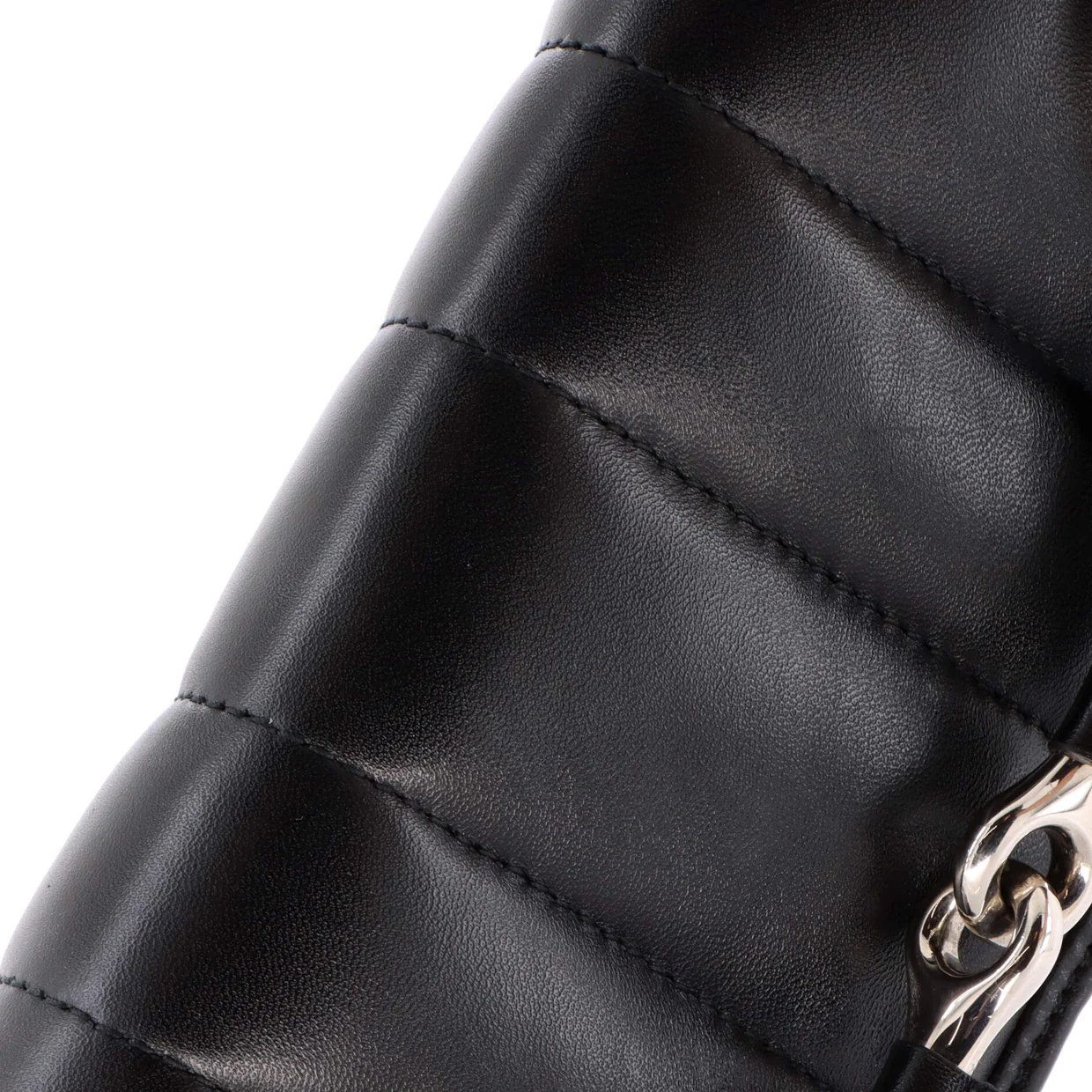 Horsebit Chain Shoulder Bag Vertical Quilted Leather Medium - Deep Luxury