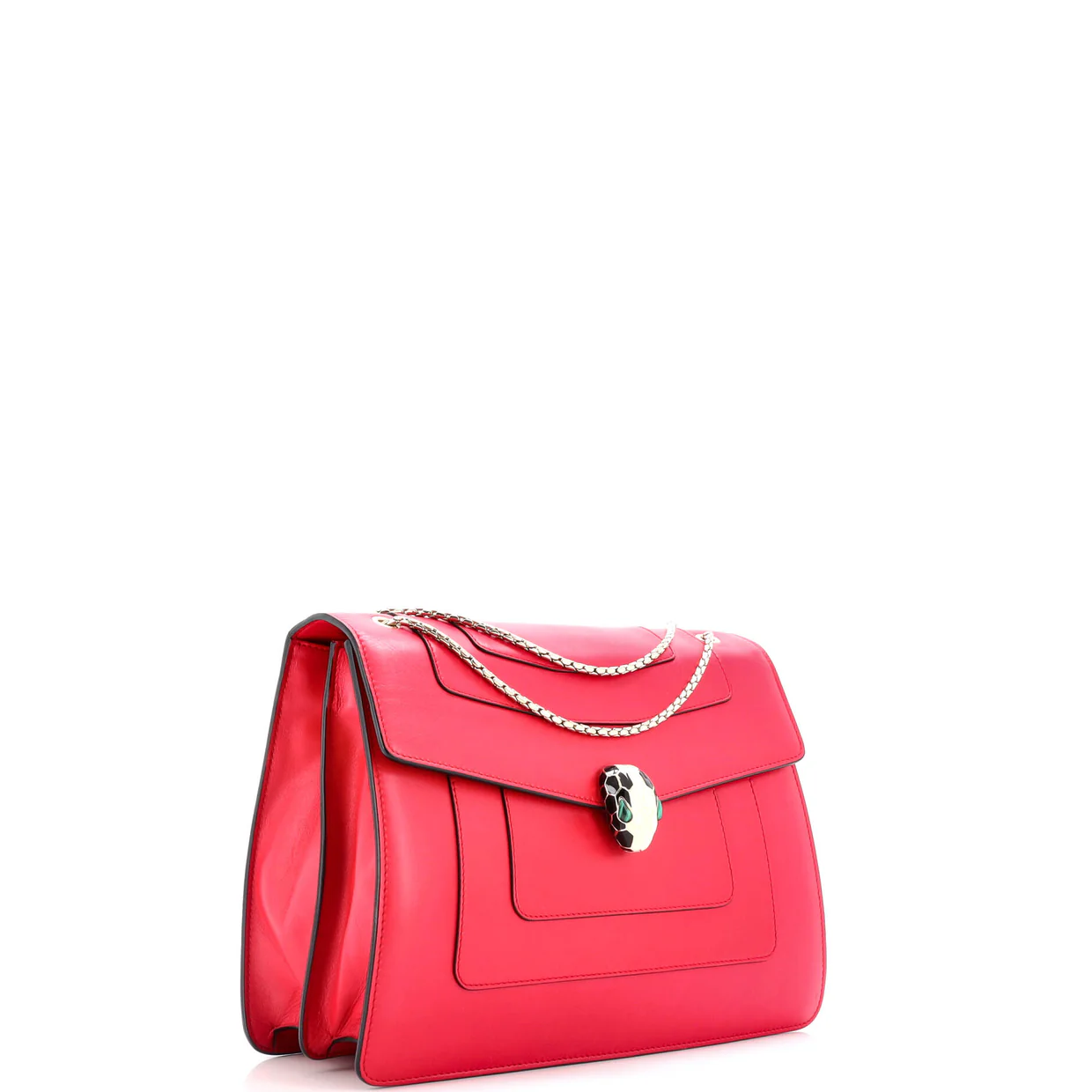 Serpenti Forever Square Shoulder Bag Leather Medium - Deep Luxury