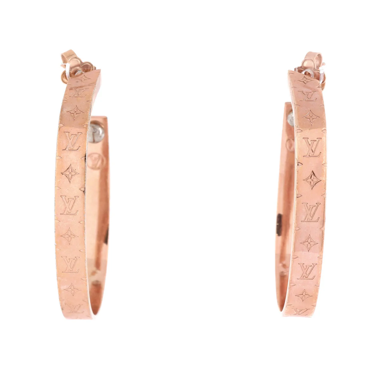 Nanogram Hoop Earrings Metal - Deep Luxury