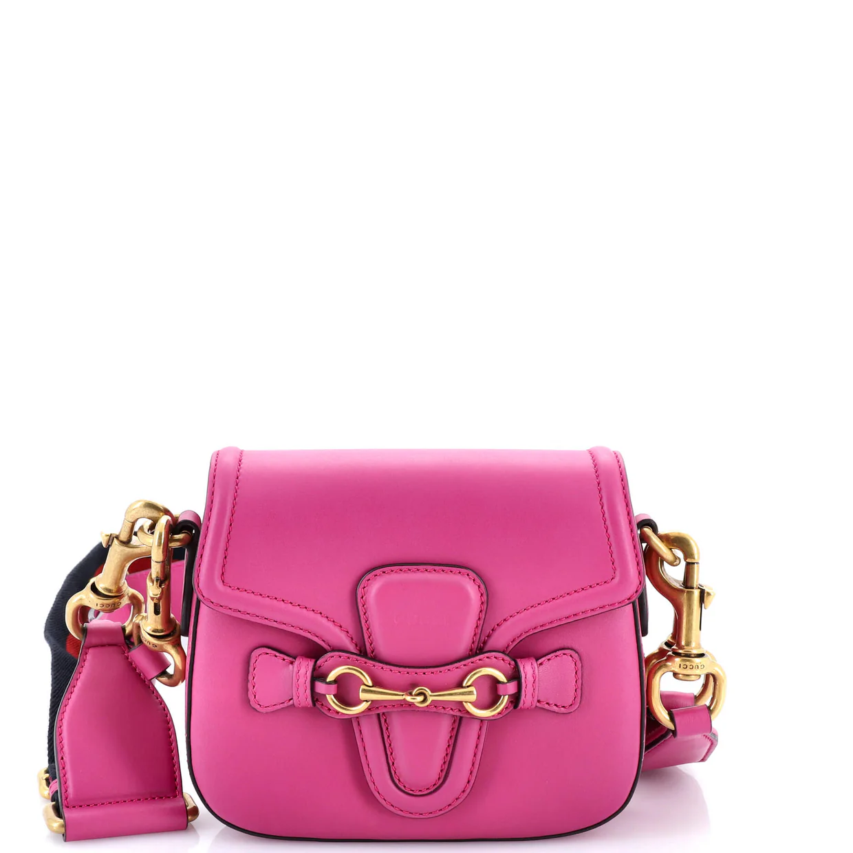 Lady Web Shoulder Bag Leather Small - Deep Luxury