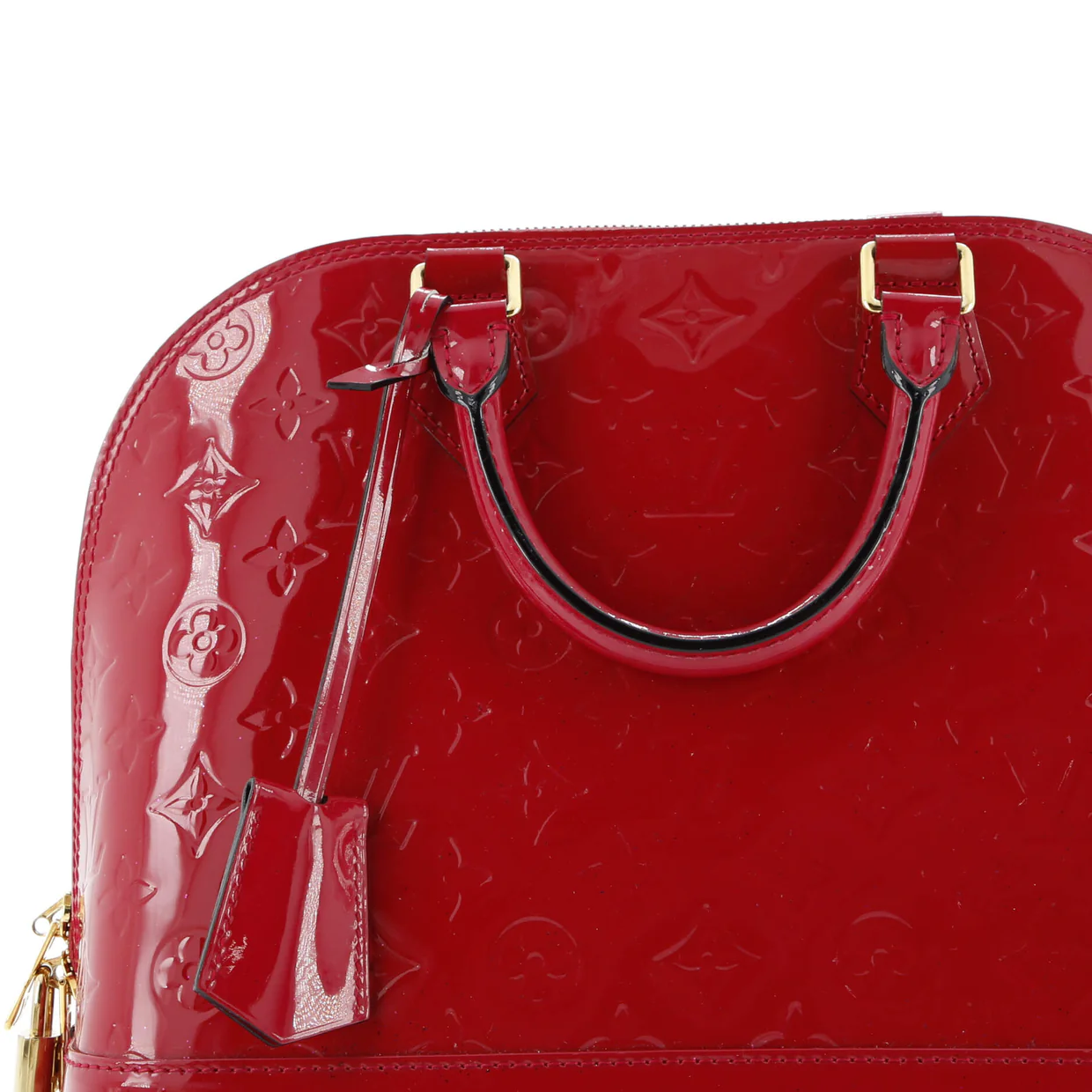 Alma Handbag Monogram Vernis PM - Deep Luxury