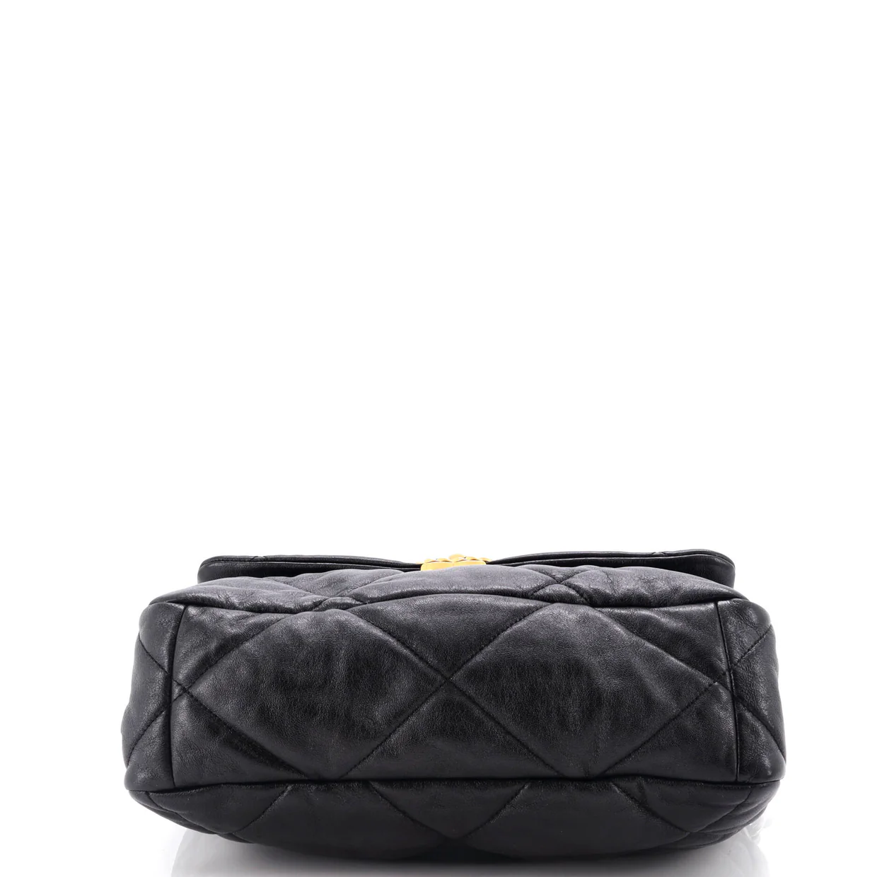 19 Flap Bag Quilted Leather Medium - Deep Luxury