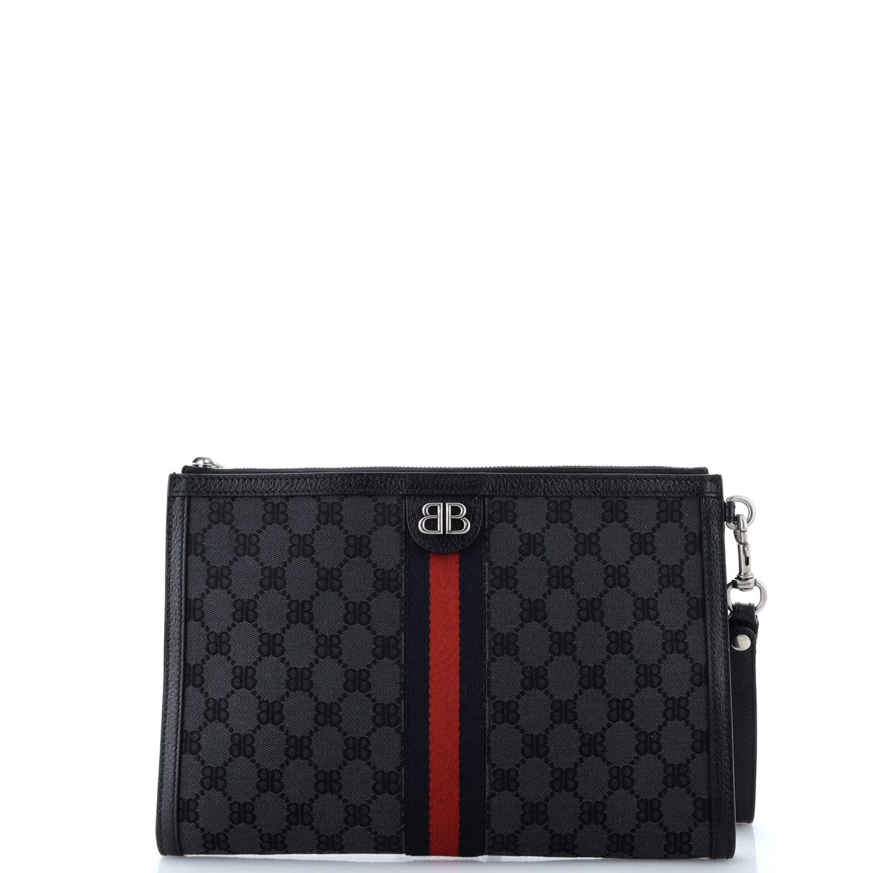 x Gucci The Hacker Project Web Wristlet Clutch BB Canvas - Deep Luxury