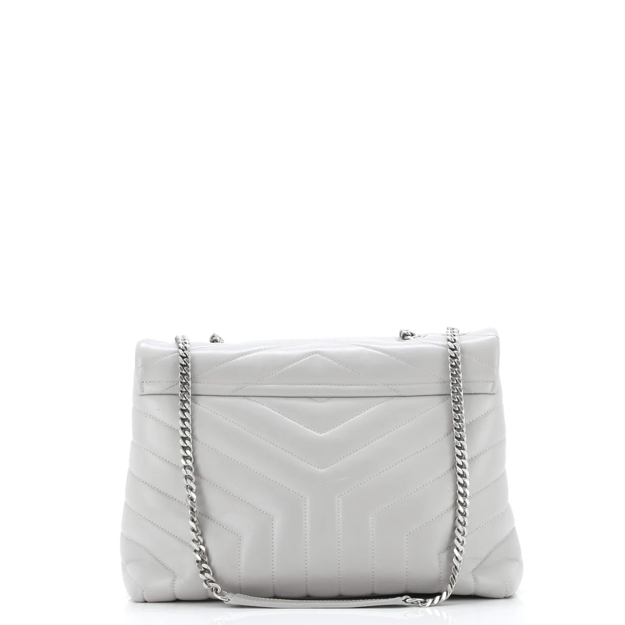 Loulou Shoulder Bag Matelasse Chevron Leather Medium - Deep Luxury