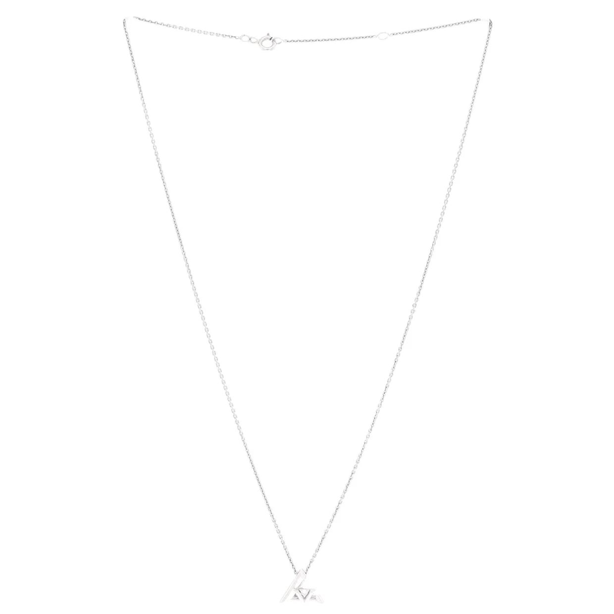 LV Volt One Pendant Necklace 18K White Gold with Diamond Small - Deep Luxury