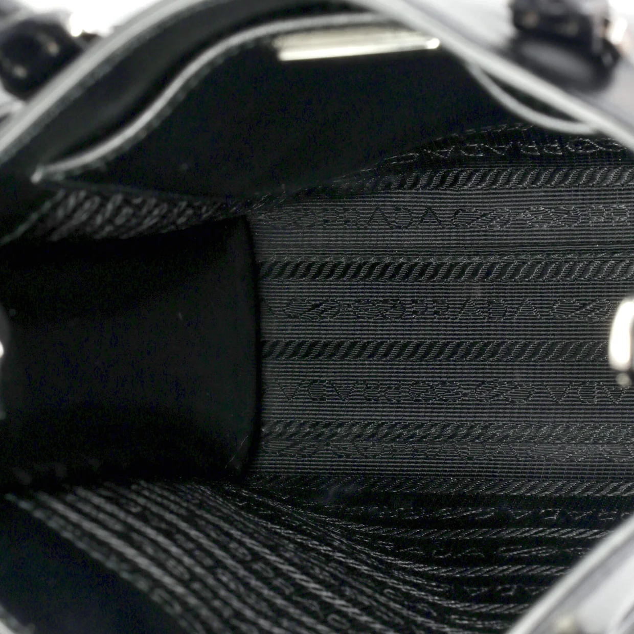 Logo Drill Tote Leather Mini - Deep Luxury