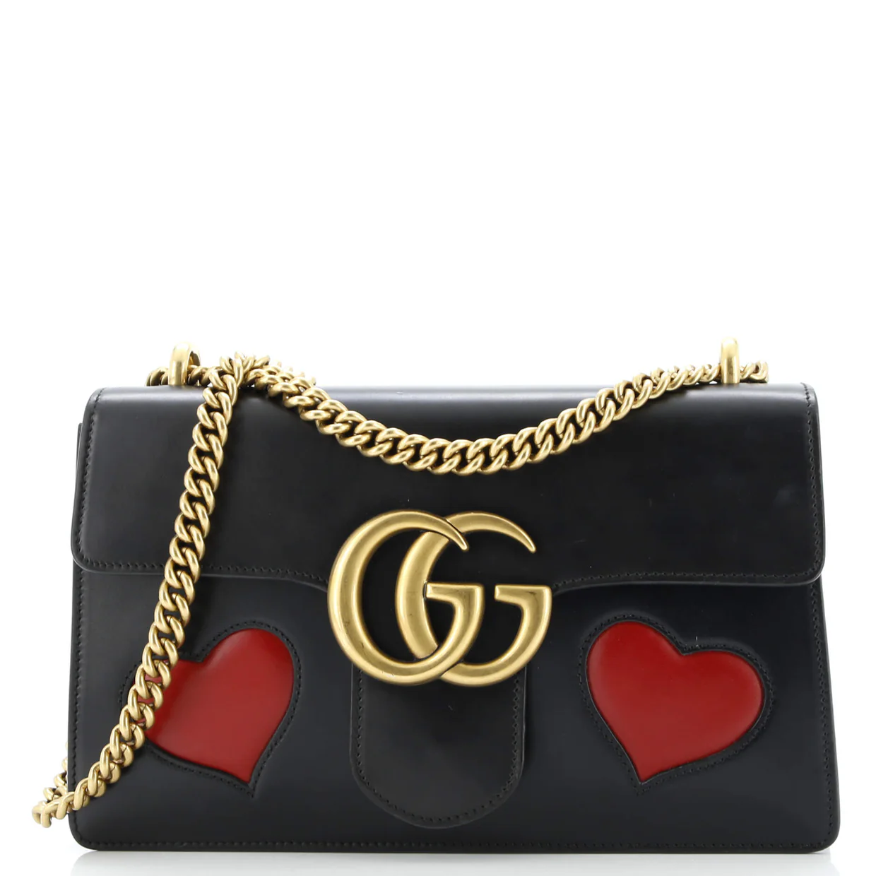 Marmont Chain Shoulder Bag Patchwork Leather Medium - Deep Luxury