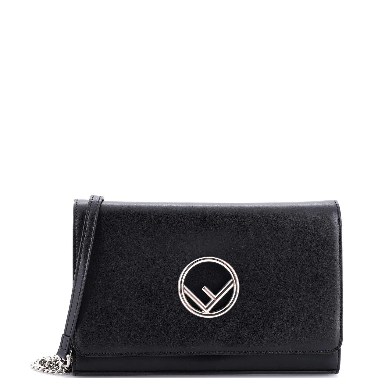 F is Fendi Wallet on Chain Leather - Deep Luxury