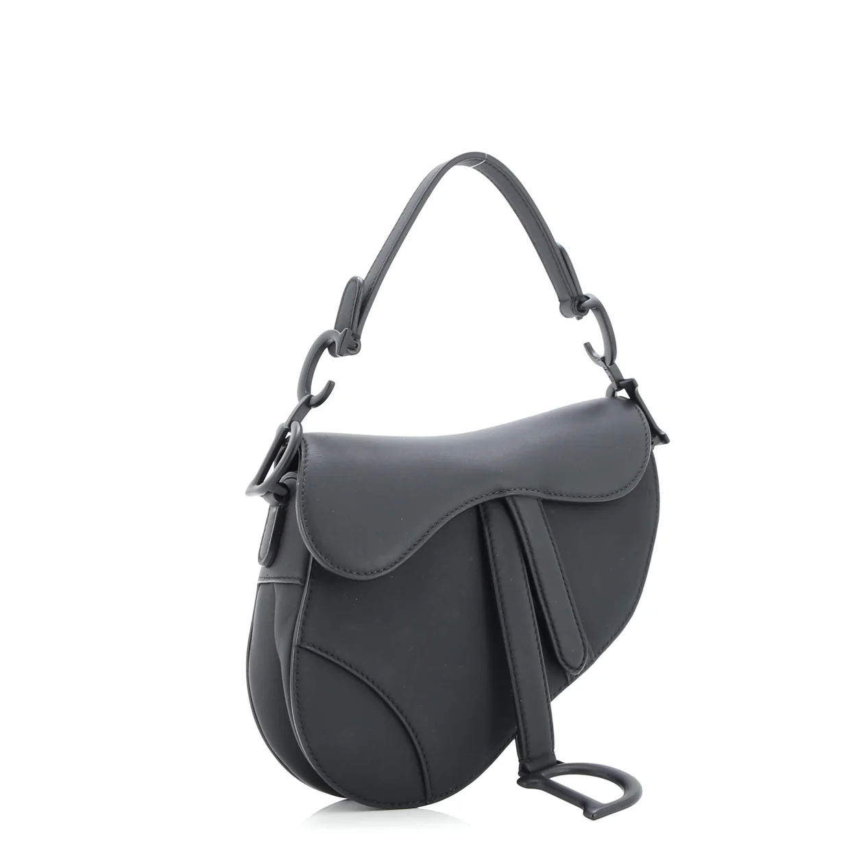 Ultra Matte Saddle Handbag Leather Medium - Deep Luxury