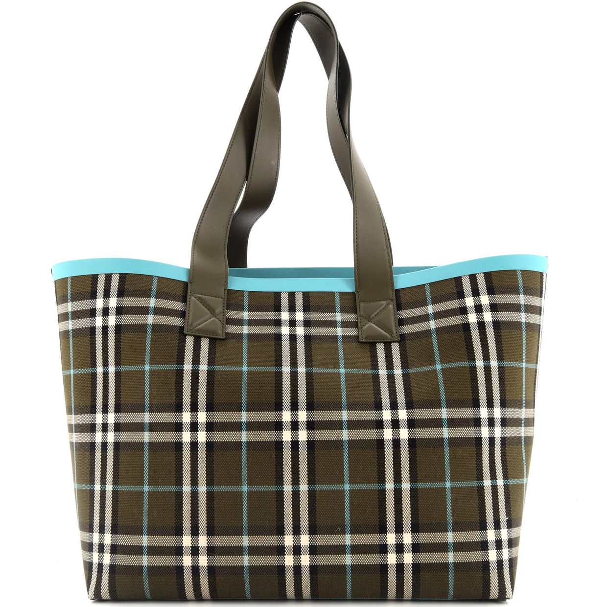 London Tote Check Canvas Medium - Deep Luxury