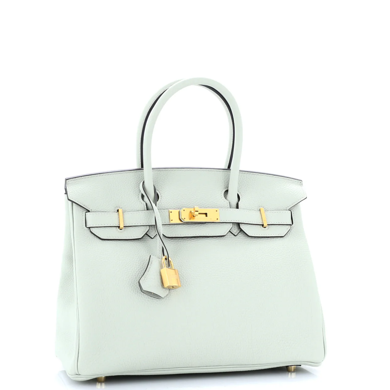Birkin Handbag Grey Togo with Gold Hardware 30 - Deep Luxury