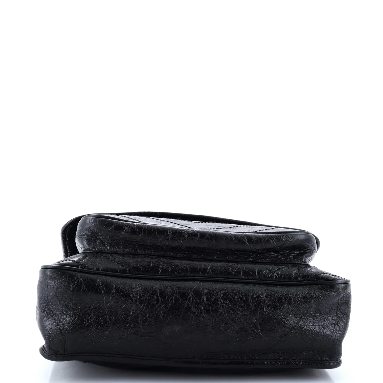 Niki Chain Flap Bag Matelasse Chevron Leather Large - Deep Luxury