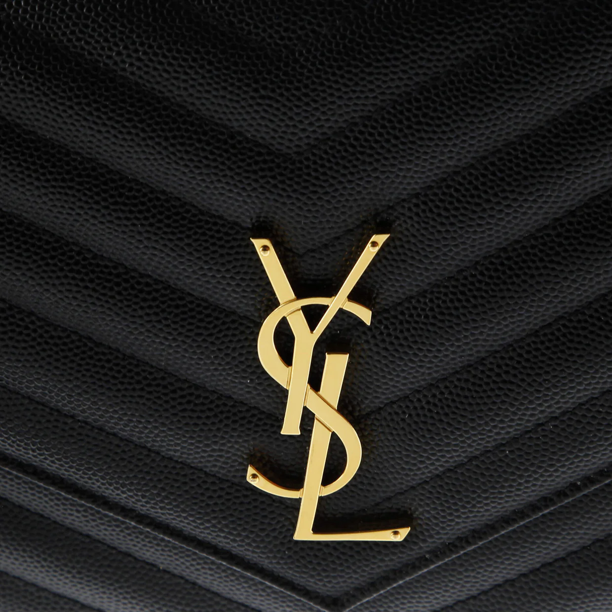 Classic Monogram Envelope Wristlet Clutch Matelasse Chevron Leather - Deep Luxury