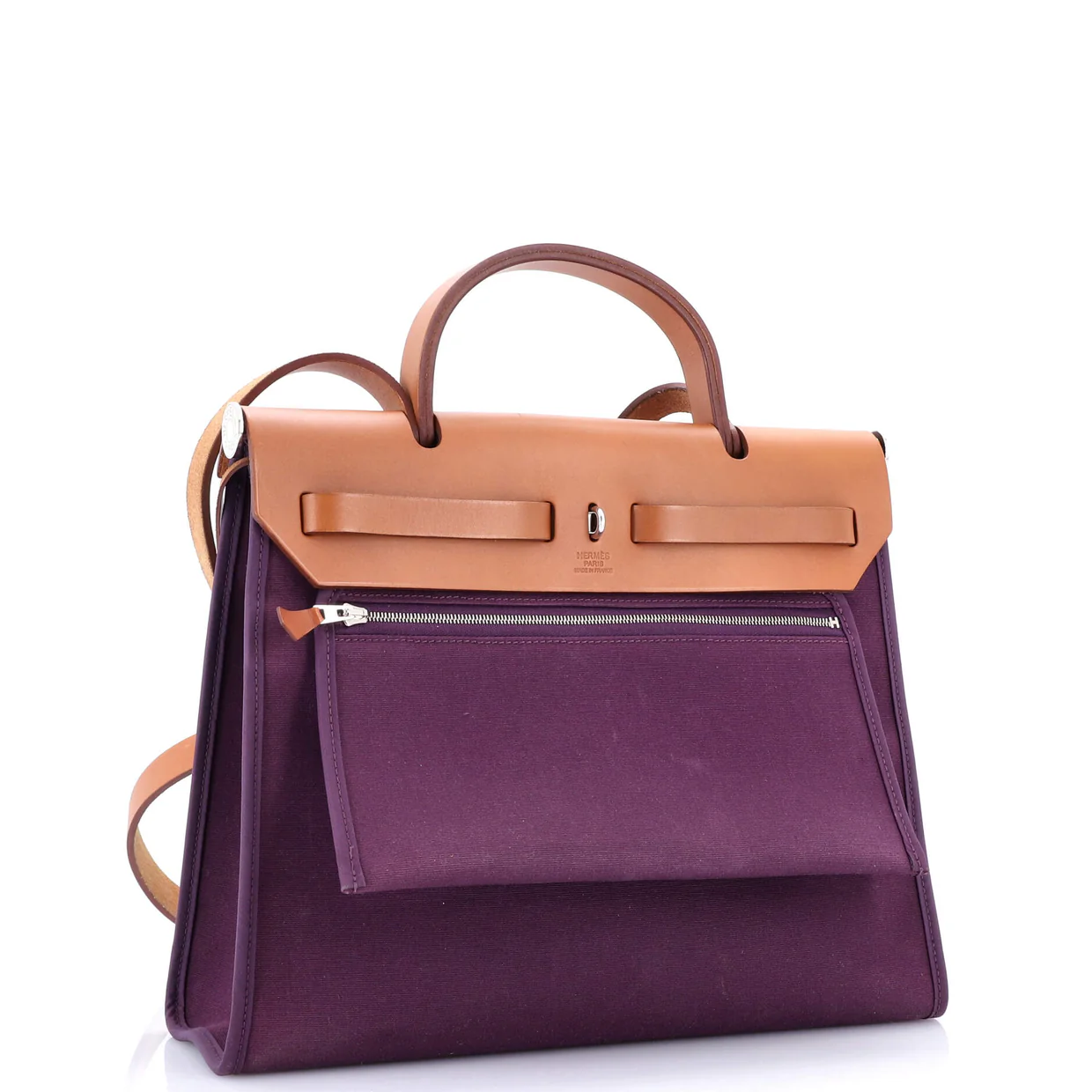 Herbag Zip Leather and Toile 31 - Deep Luxury