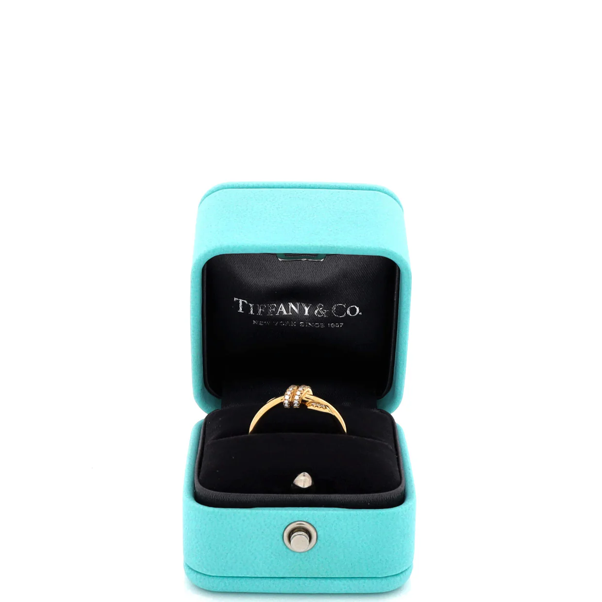 Knot Ring 18K Yellow Gold with Diamonds - Deep Luxury