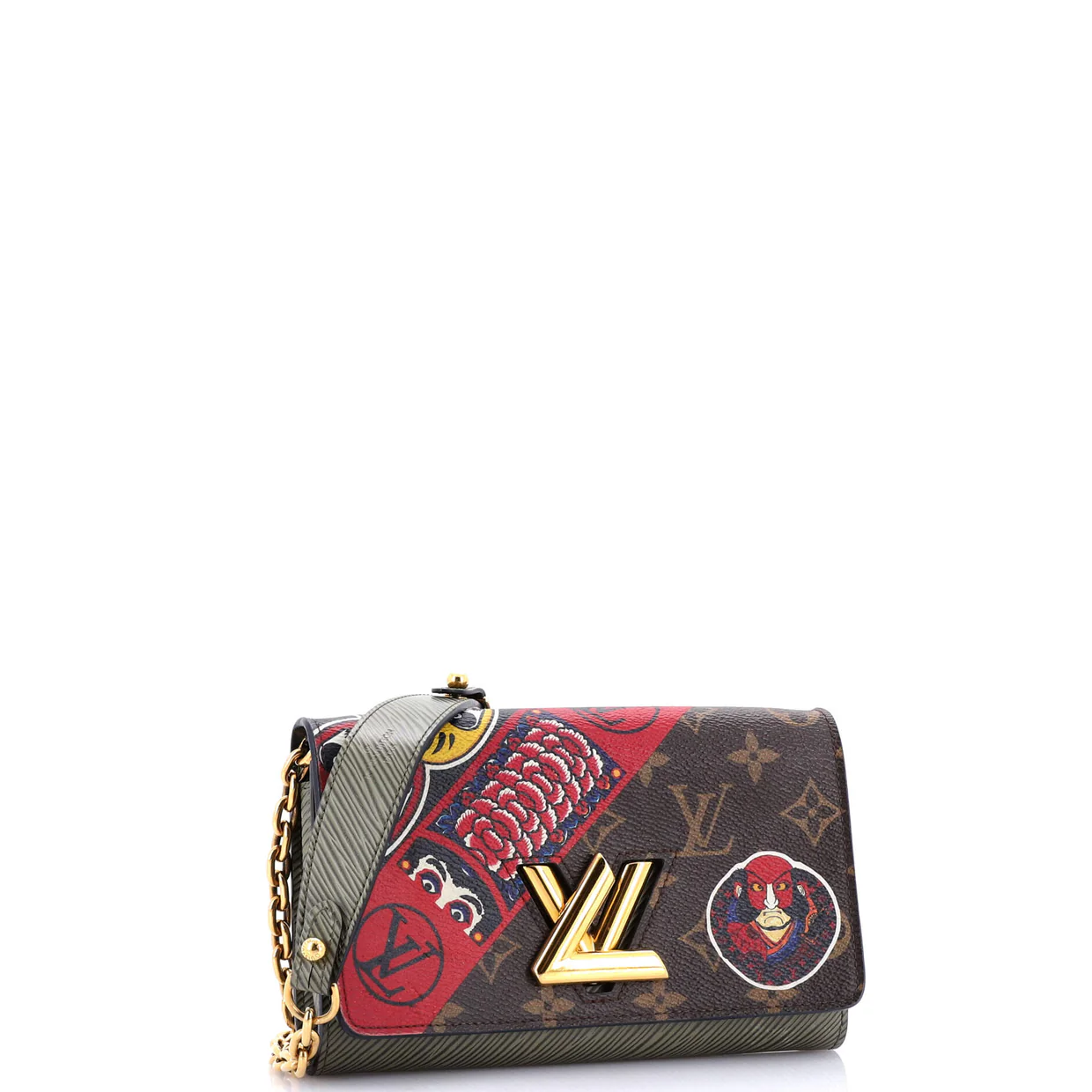 Twist Chain Wallet Limited Edition Kabuki Stickers Monogram Canvas - Deep Luxury