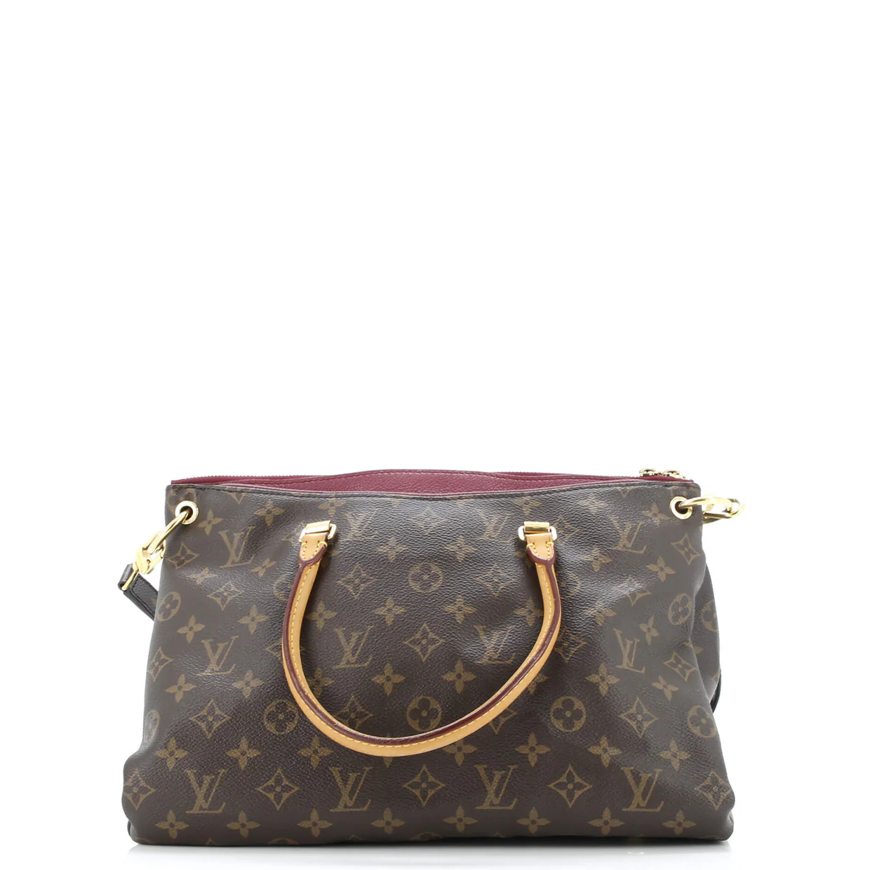 Pallas Tote Monogram Canvas with Leather - Deep Luxury