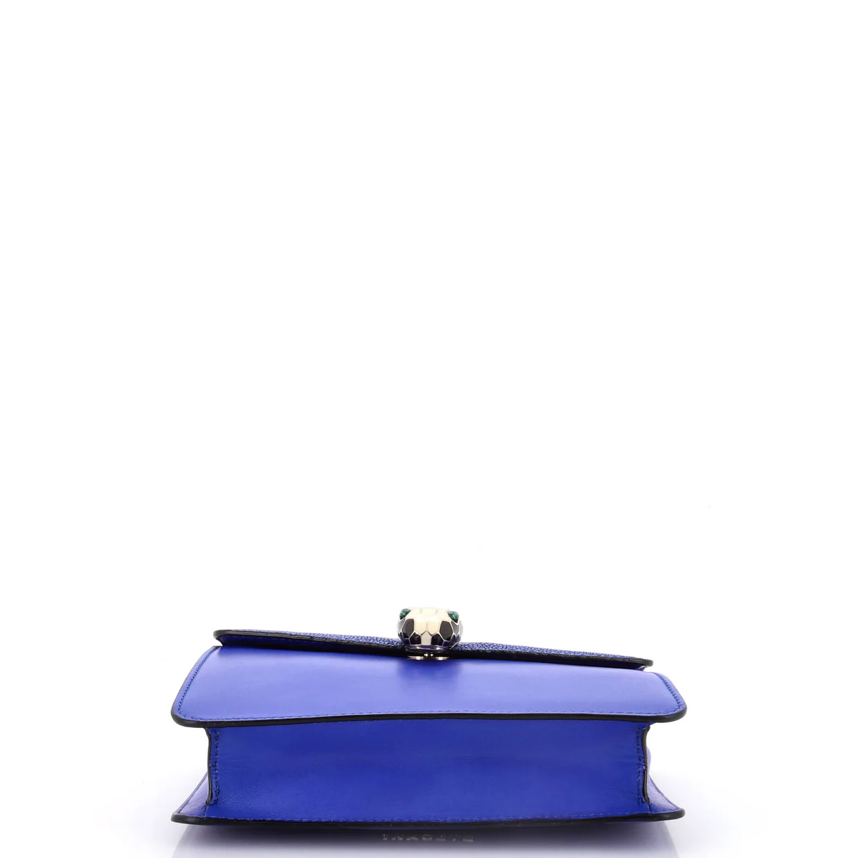 Serpenti Forever Square Shoulder Bag Leather and Stingray Small - Deep Luxury