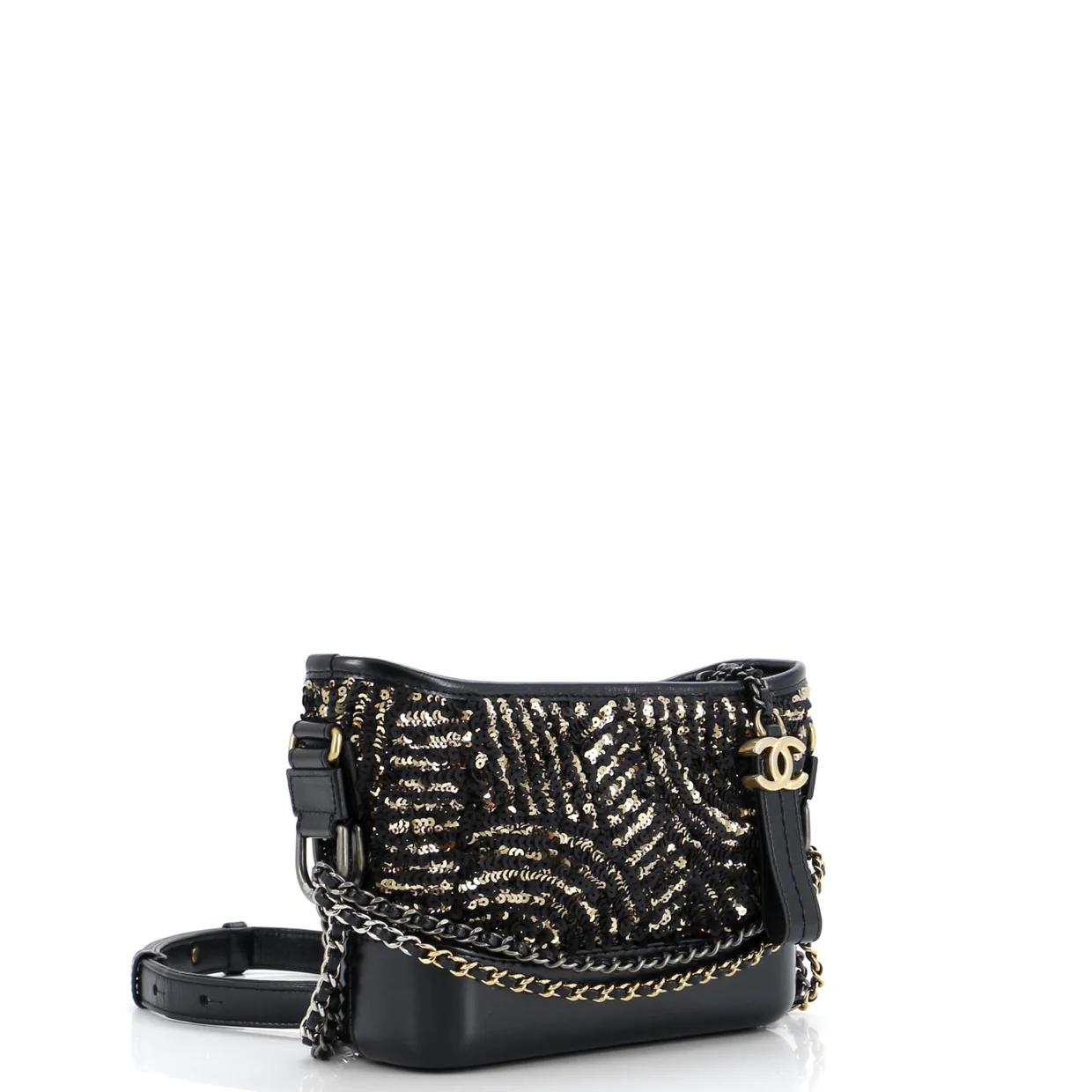 Gabrielle Hobo Sequins Small - Deep Luxury