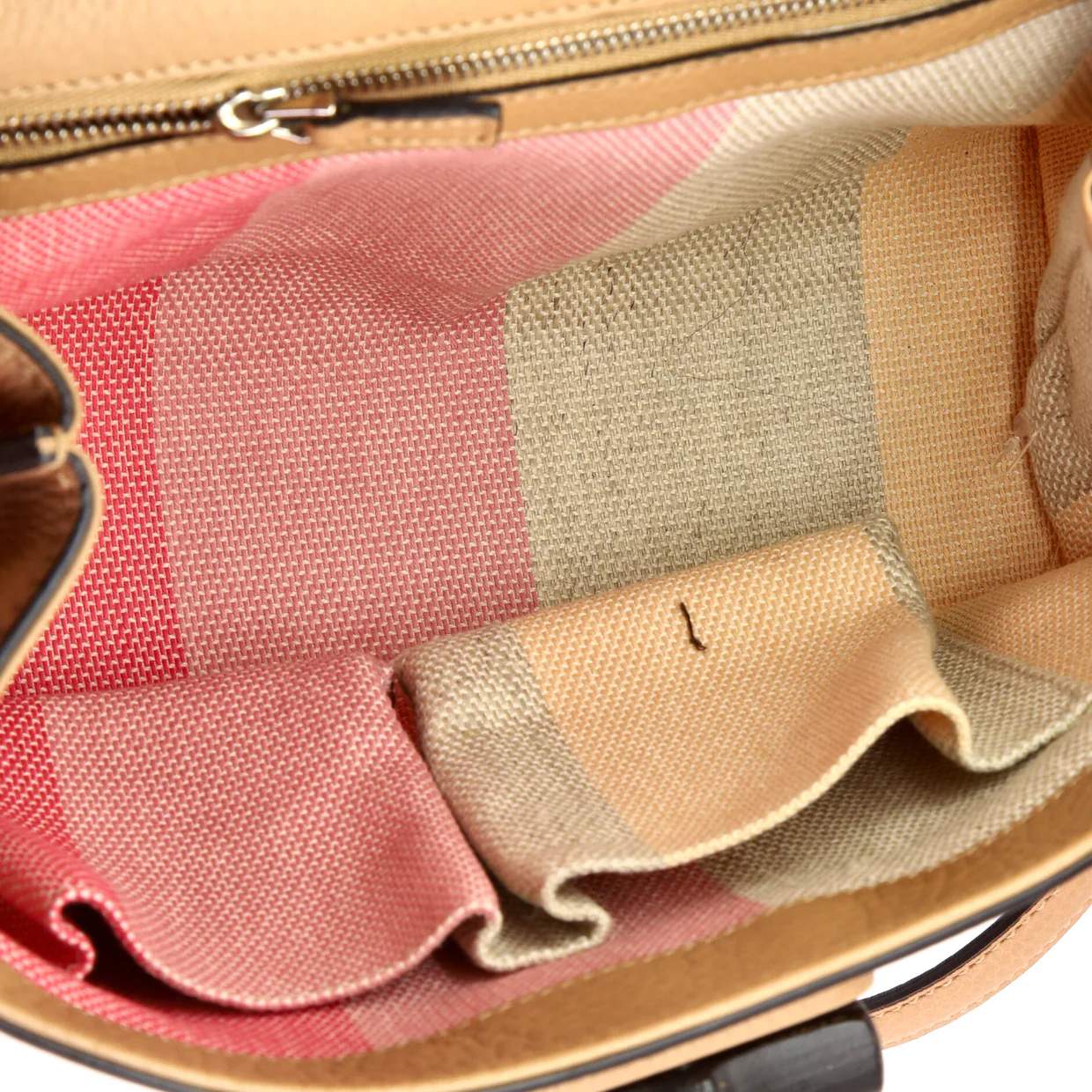 Bamboo Daily Top Handle Bag Leather Small - Deep Luxury