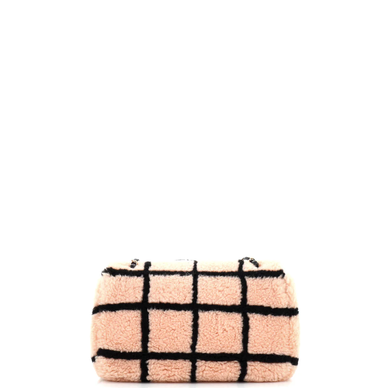 CC Flap Bag Square Printed Shearling Large - Deep Luxury