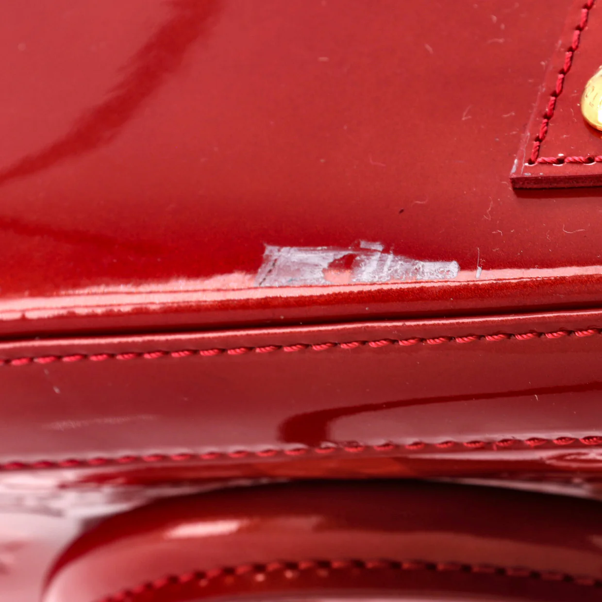 Alma Handbag Limited Edition Monogram Vernis Rayures BB - Deep Luxury