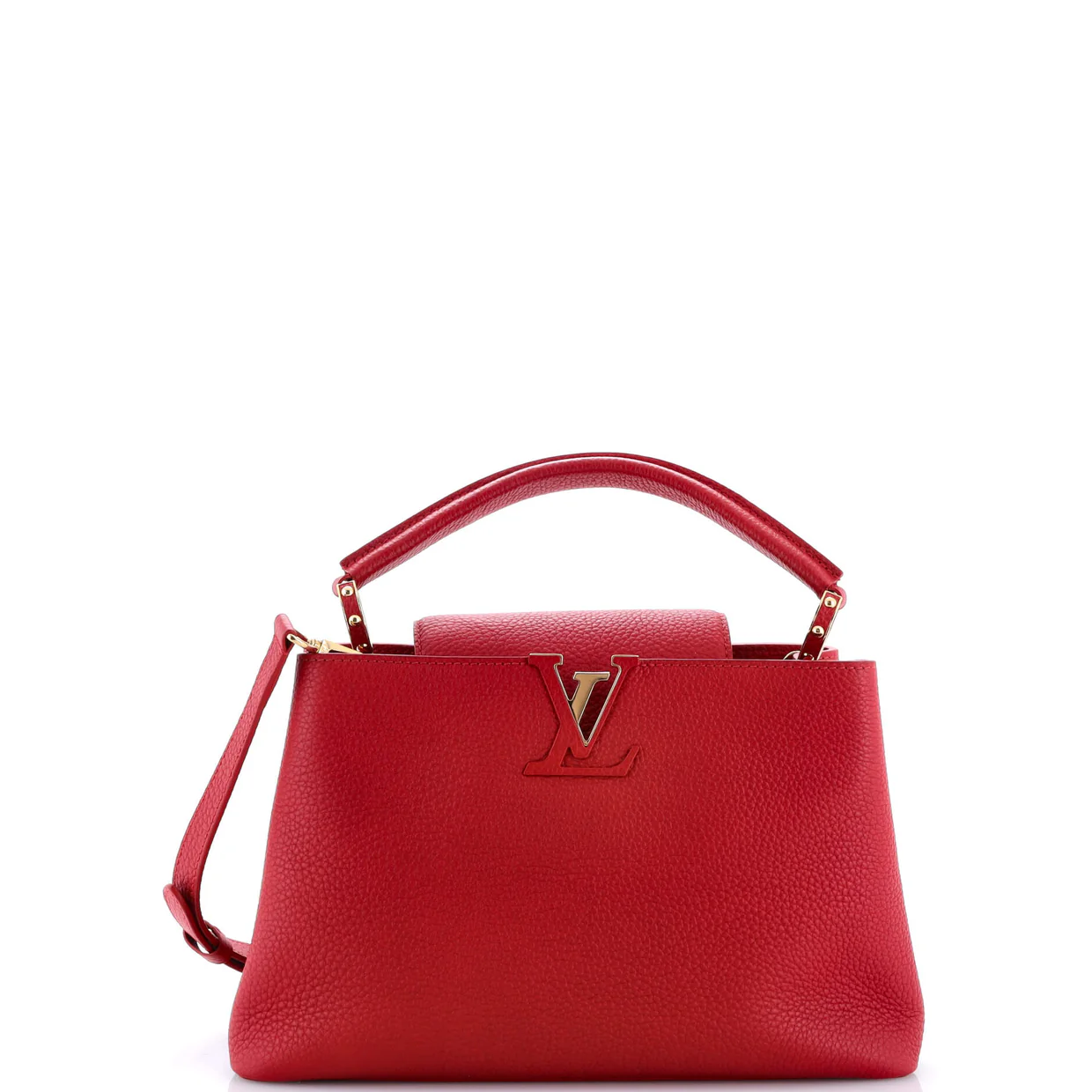 Capucines Bag Leather PM - Deep Luxury