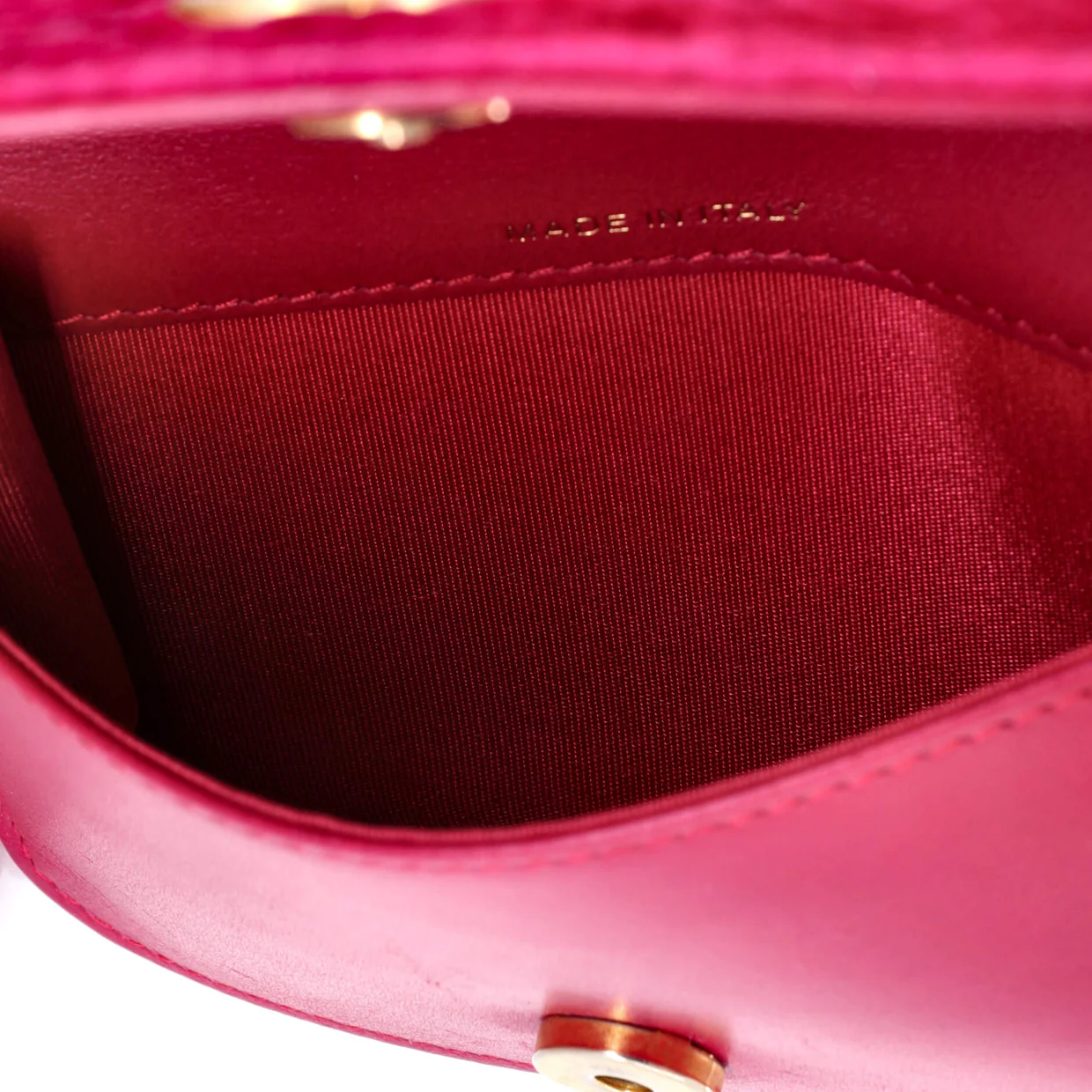 Flap Coin Purse with Chain Camellia Velvet - Deep Luxury