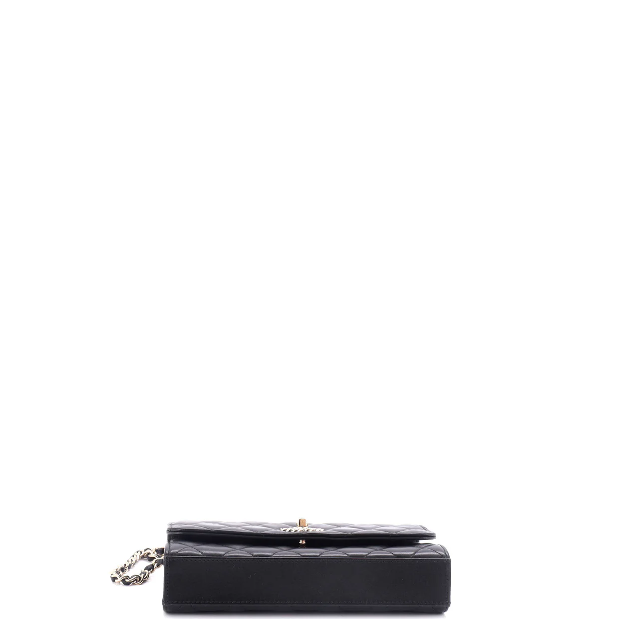 Trendy Chain CC Wallet on Chain Quilted Lambskin - Deep Luxury