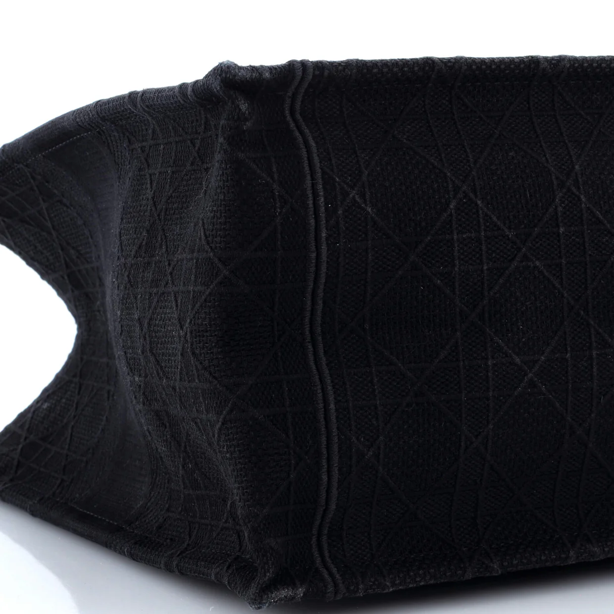 Book Tote Cannage Embroidered Canvas Medium - Deep Luxury